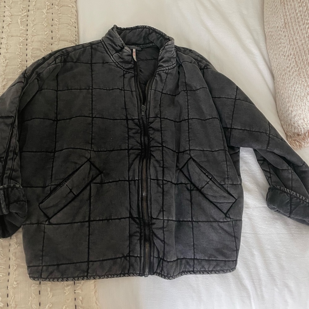 Free People Quilted Dolman Jacket